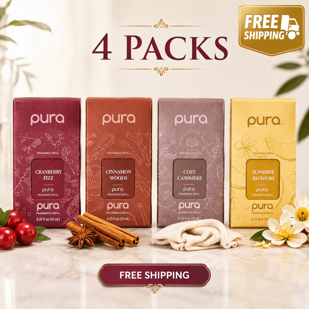 Pura Fragrance Refills – 4 Pack – Premium Fragrance Oil
